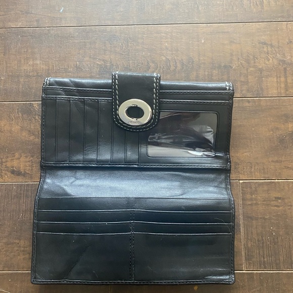 Coach Black leather Hampton Turnlock wallet - Picture 11 of 11